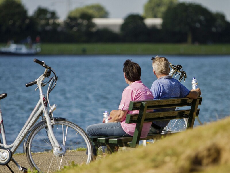 Cycling along the waterfront